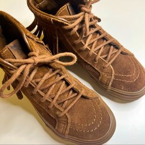 Kids Vans leather Moccasin Chukka Boots size 12.5